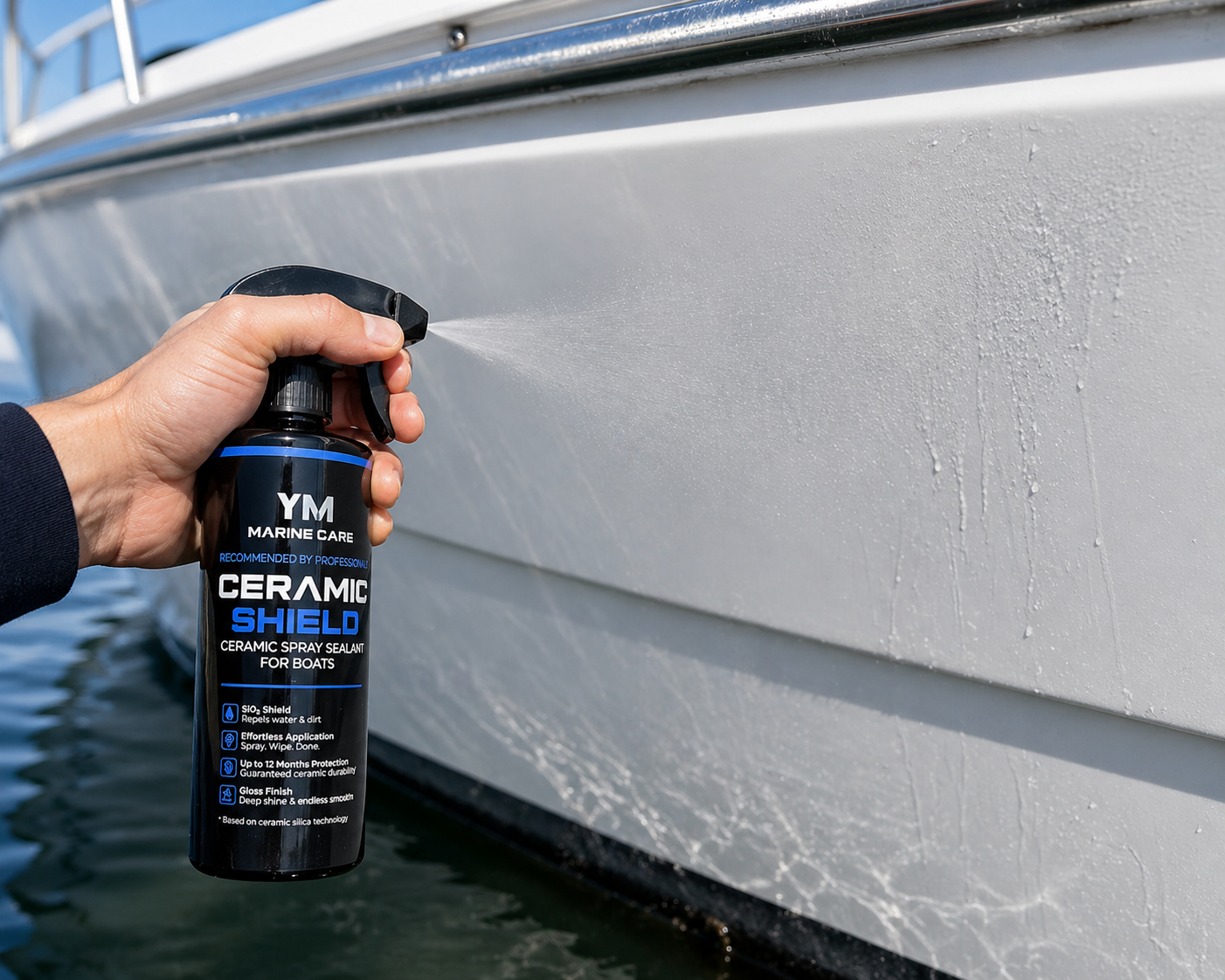 Stap 2: Ceramic Shield sprayen